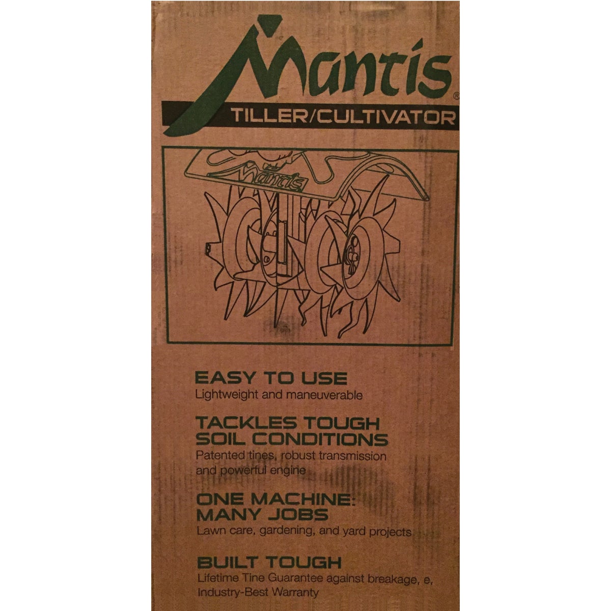 Mantis 9 In. 21.2cc Front Tine Forward-Rotating Garden Tiller