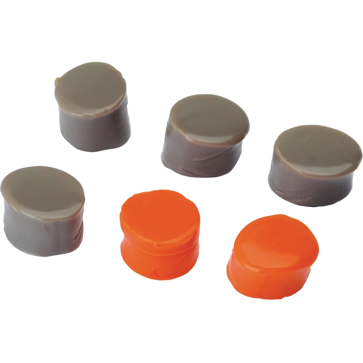 Walker's Silicone Putty Orange & Dark Earth Ear Plugs (3-Pair)