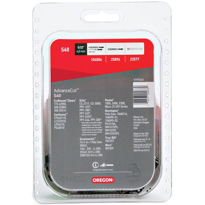 Oregon AdvanceCut S40 10 In. Chainsaw Chain