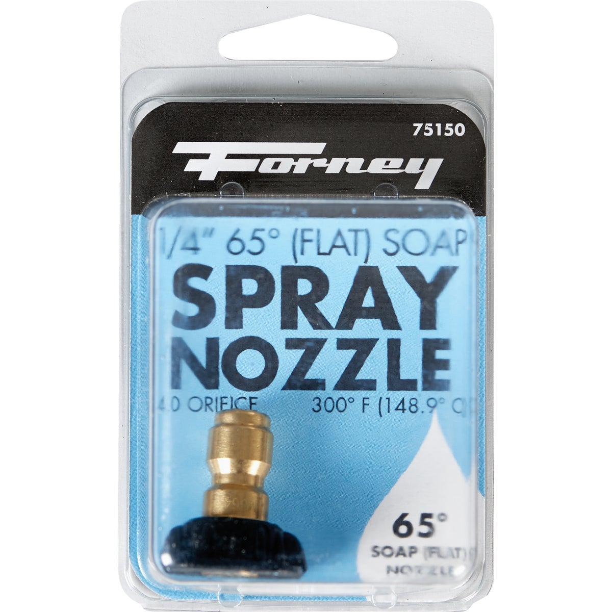Forney Quick Connect 4mm 65 Deg. Black Pressure Washer Spray Tip