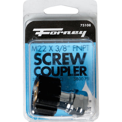 Forney M22Fx 3/8 In. Female Screw Pressure Washer Coupling