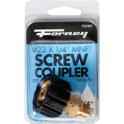 Forney M22F x 1/4 In. Male Screw Pressure Washer Coupling