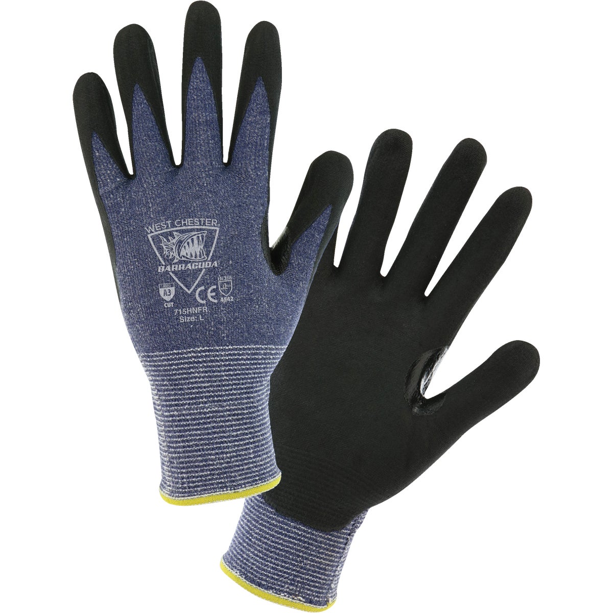 West Chester Protective Gear Barracuda Men's Medium 15-Gauge Nitrile Coated Glove