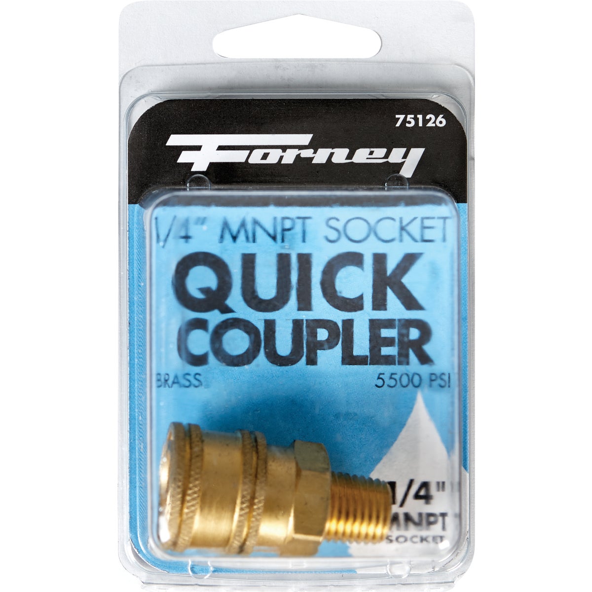 Forney 1/4 In. Male Quick Coupler Pressure Washer Socket