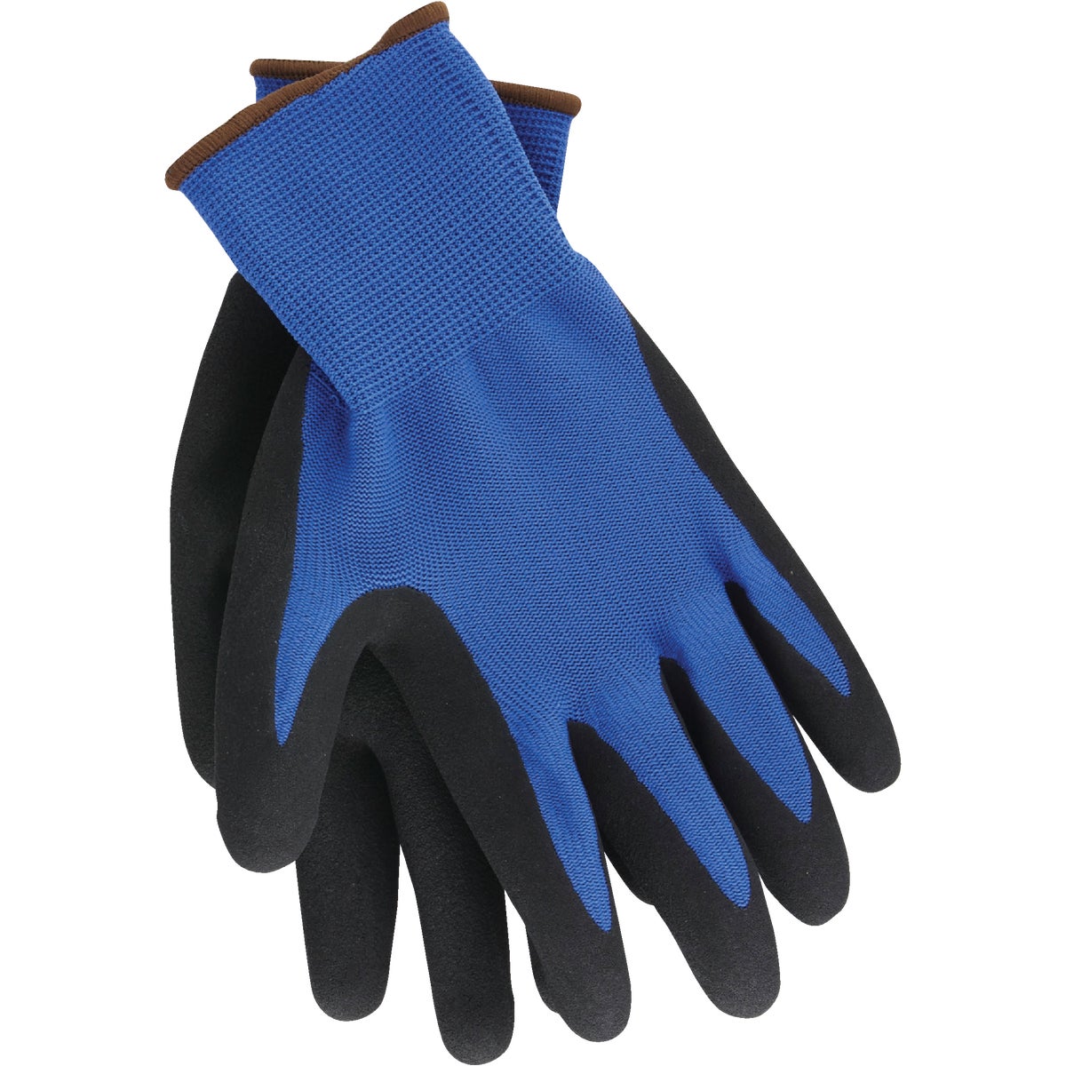 Do it Best Men's Large Latex Coated Glove, Blue (3-Pack)