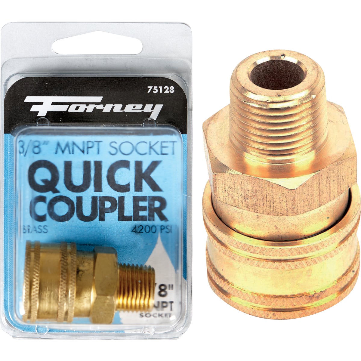 Forney 3/8 In. Male Quick Coupler Pressure Washer Socket