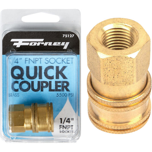 Forney 1/4 In. Female Quick Coupler Pressure Washer Socket