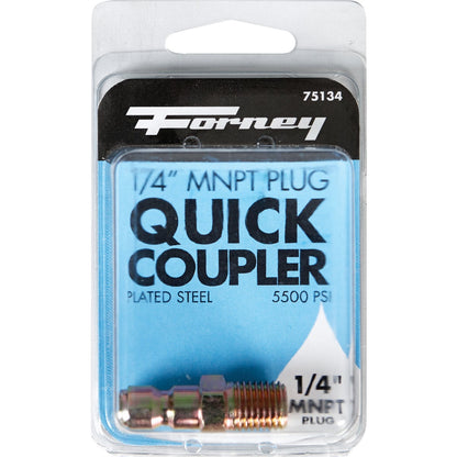 Forney 1/4 In. Male Quick Connect Pressure Washer Plug