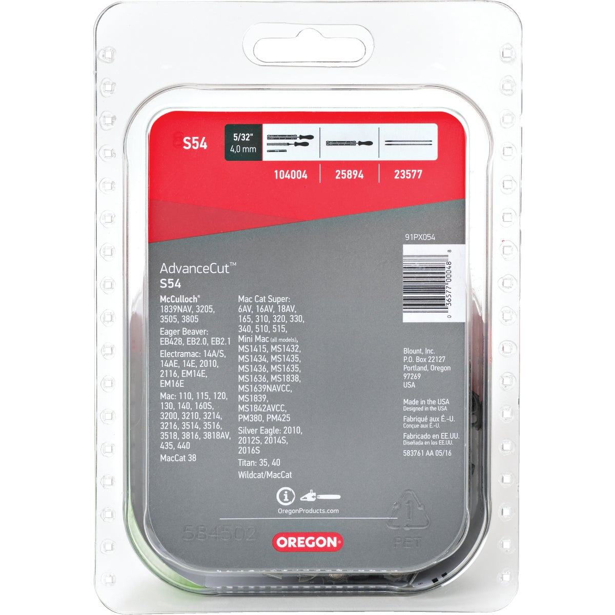 Oregon AdvanceCut S54 16 In. Chainsaw Chain