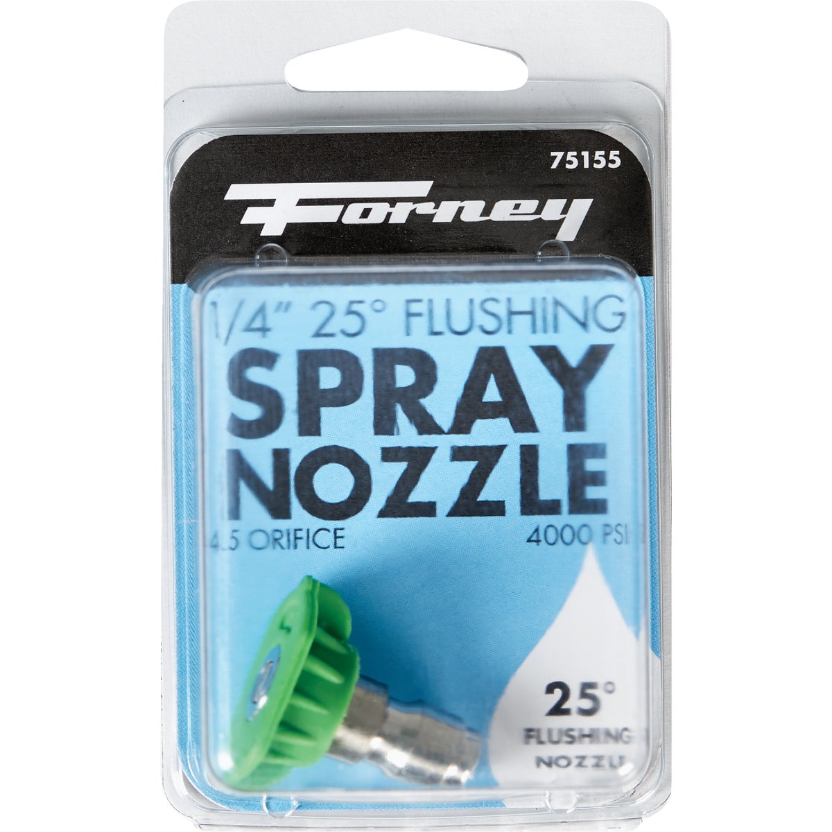Forney Quick Connect 4.5mm 25 Deg. Green Pressure Washer Spray Tip