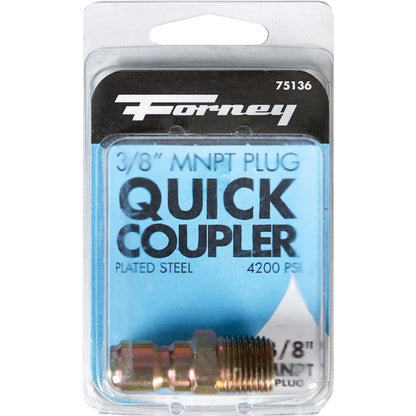 Forney 3/8 In. Male Quick Connect Pressure Washer Plug