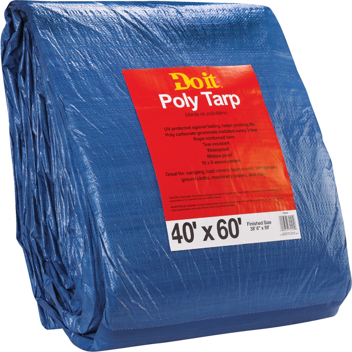 Do it Blue Woven 40 Ft. x 60 Ft. Medium Duty Poly Tarp