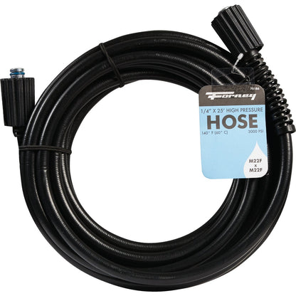 Forney 1/4 In. x 25 Ft. 3000 psi Female Pressure Washer Hose