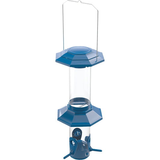 Nature's Way Funnel Flip Top Blue Squirrel Resistant Bird Feeder