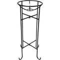 Alpine 13 In. W. x 24 In. H. x 13 In. L. Black Metal Gazing Globe Stand