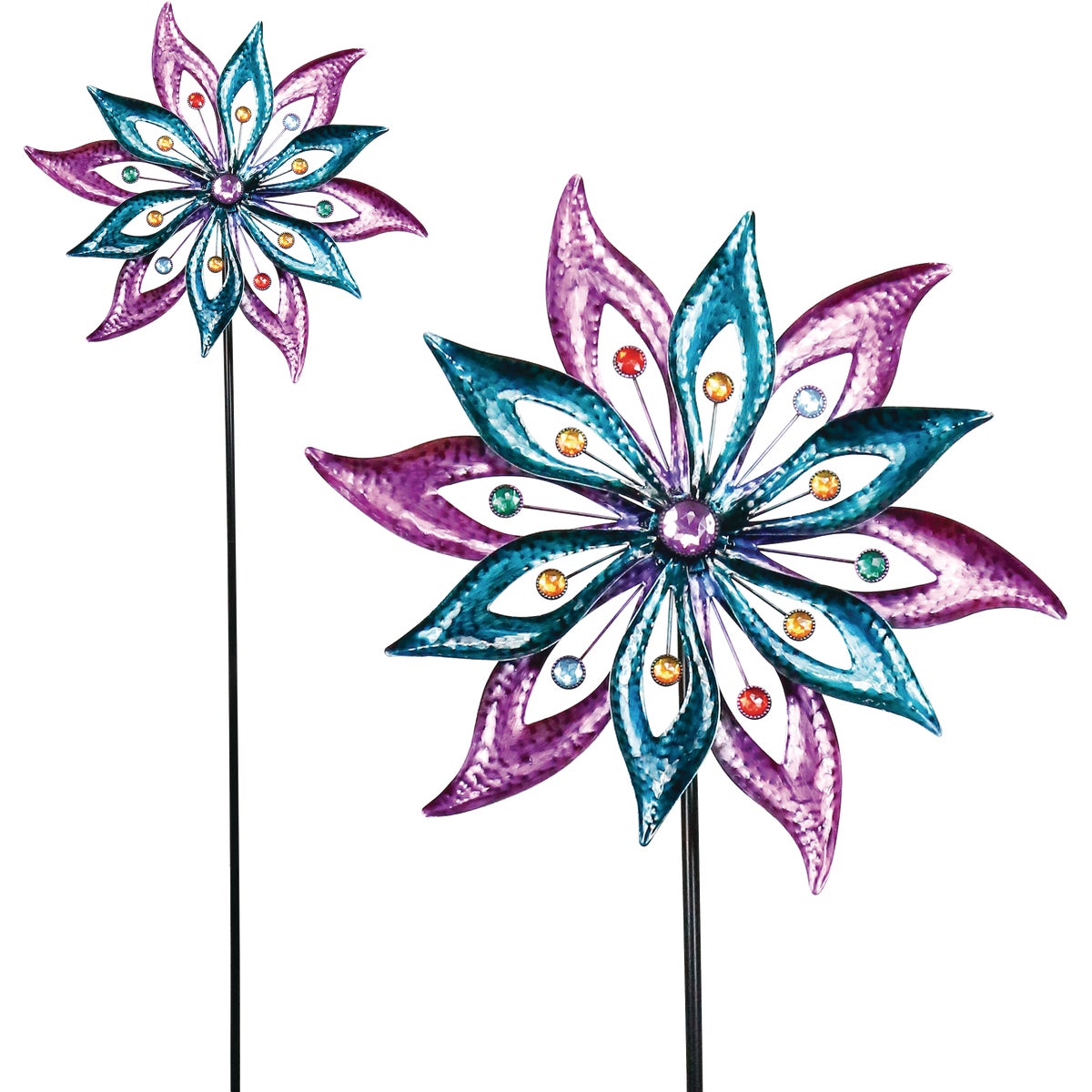 Alpine 64 In. H. Wind Spinner Garden Stake Lawn Ornament