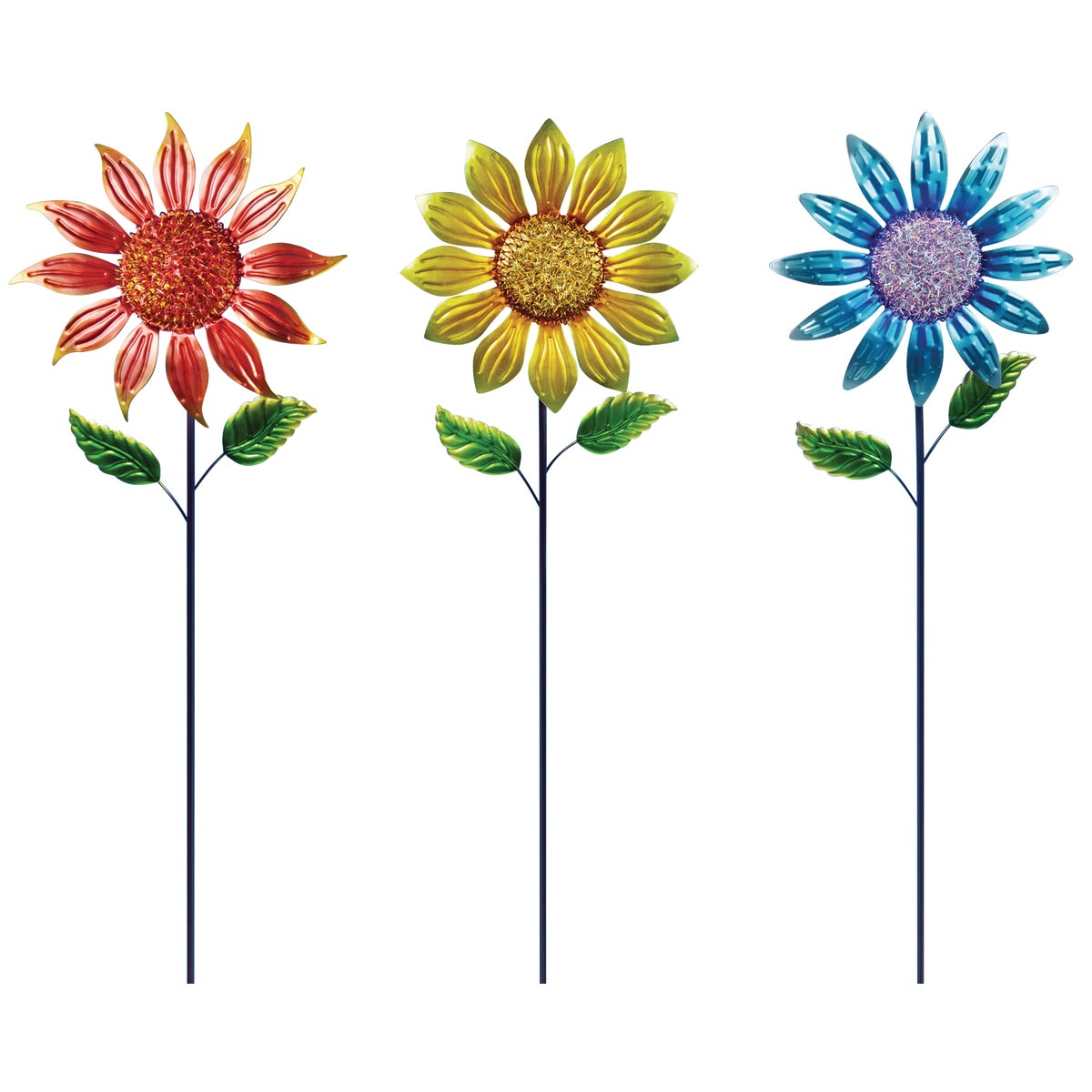 Alpine 36 In. H. Metal Sunflower Garden Stake Lawn Ornament