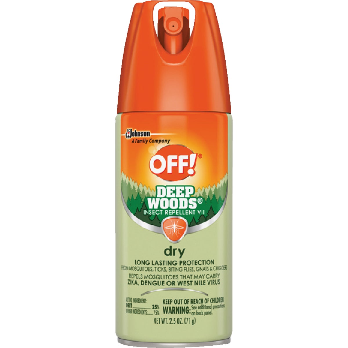 Deep Woods Off 2.5 Oz. Dry Insect Repellent Aerosol Spray