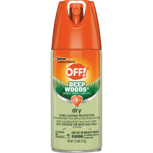 Deep Woods Off 2.5 Oz. Dry Insect Repellent Aerosol Spray