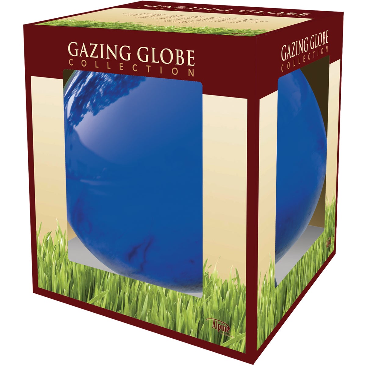 Alpine 10 In. Dia. Electric Blue Glass Gazing Globe