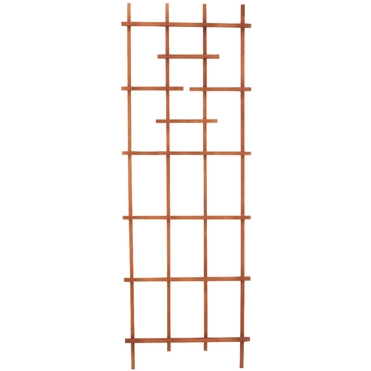 Panacea 72 In. Brown Wood Ladder Trellis