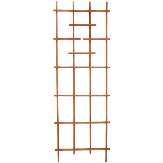 Panacea 72 In. Brown Wood Ladder Trellis