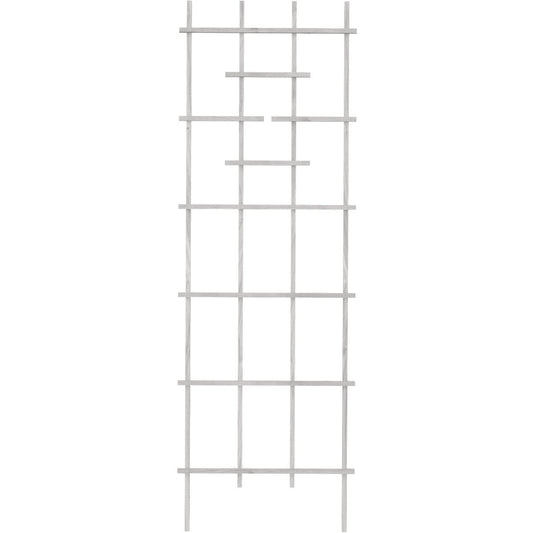 Panacea 72 In. White Wood Ladder Trellis