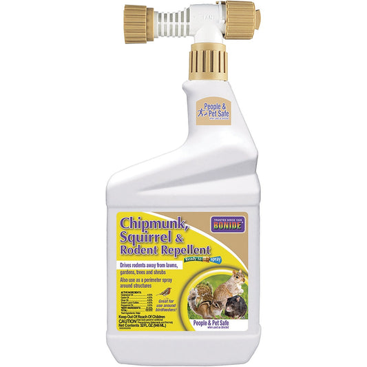 Bonide 1 Qt. Ready To Spray Chipmunk, Squirrel & Rodent Repellent