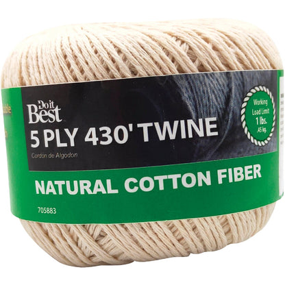 Do it Best 5-Ply x 430 Ft. Natural Cotton Twine