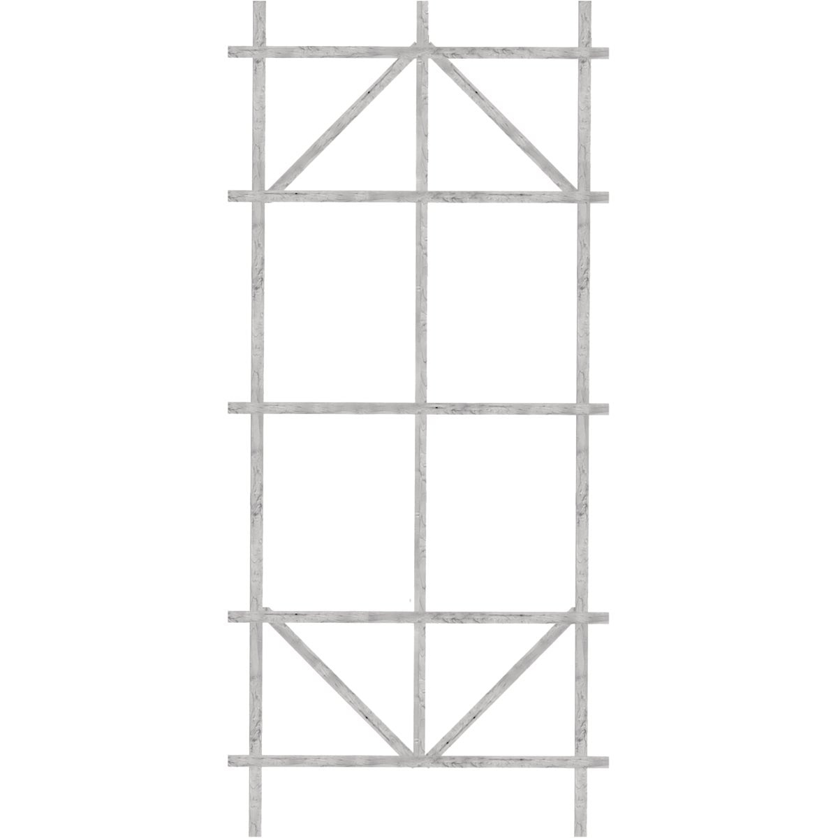 Panacea 48 In. White Wood Ladder Trellis