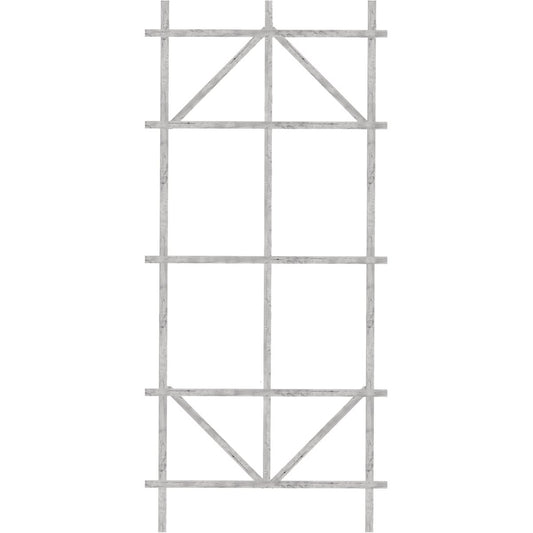 Panacea 48 In. White Wood Ladder Trellis