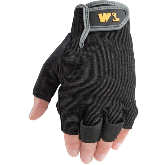 Wells Lamont Men's Medium Synthetic Leather Fingerless Glove