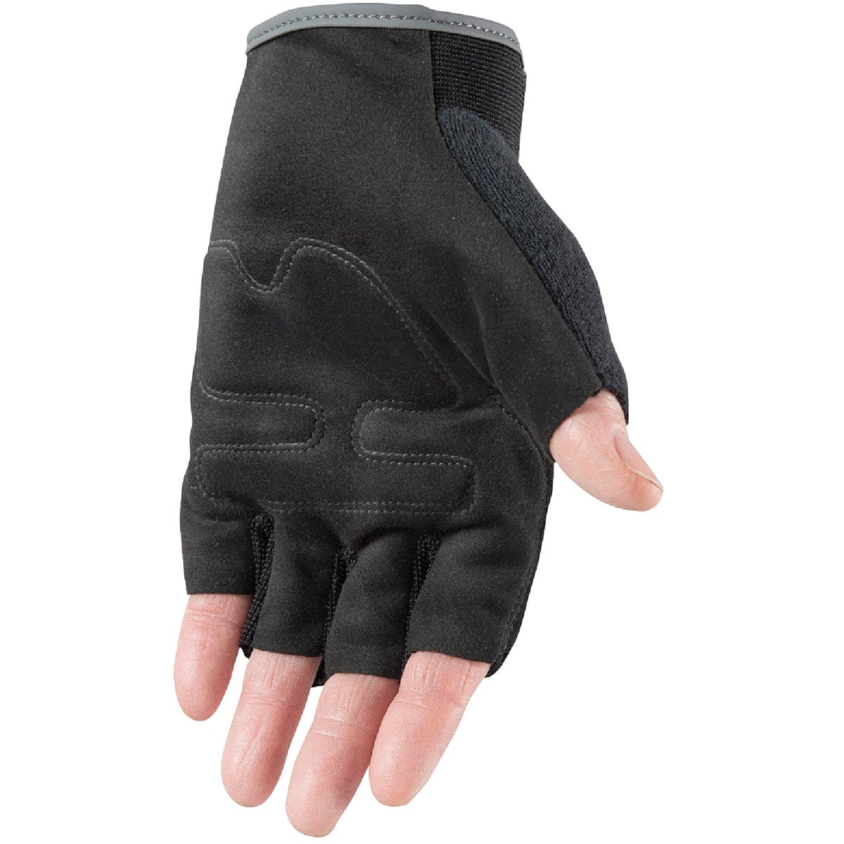 Wells Lamont Men's Medium Synthetic Leather Fingerless Glove