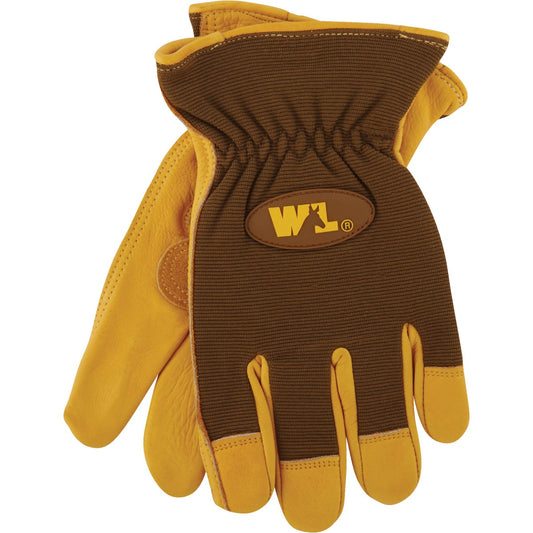 Wells Lamont Men's Medium Unlined Cowhide Leather Work Glove