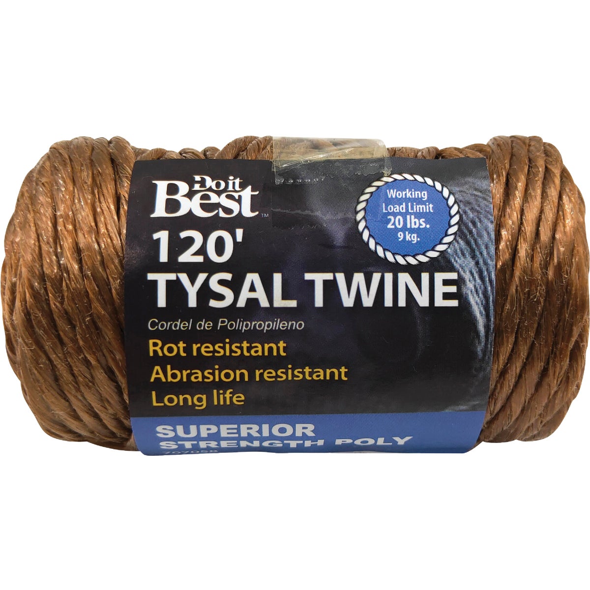 Do it Best 5/64 In. x 120 Ft. Brown Polypropylene Tysal Twine