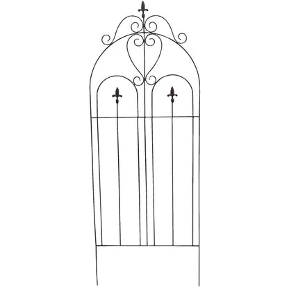 Best Garden Metal Cathedral Black Trellis