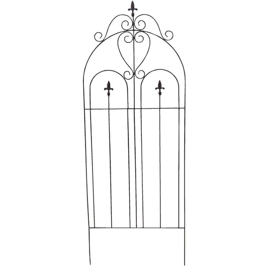 Best Garden Metal Cathedral Black Trellis