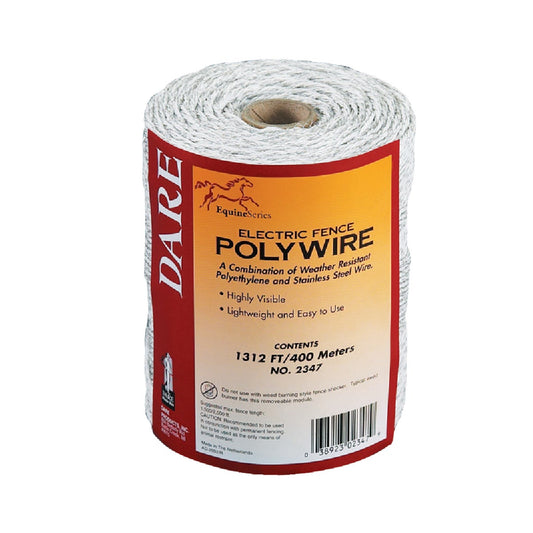 Dare 1312 Ft. Polyethylene w/Stainless Steel Strands Electric Fence Poly Wire