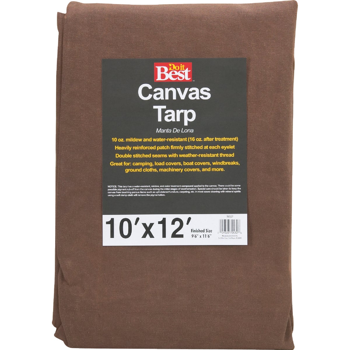 Do it Best 10 Oz. 10 Ft. x 12 Ft. Canvas Tarp