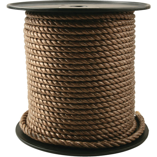 Do it Best 3/8 In. x 300 Ft. Brown Twisted Unmanila Polypropylene Rope