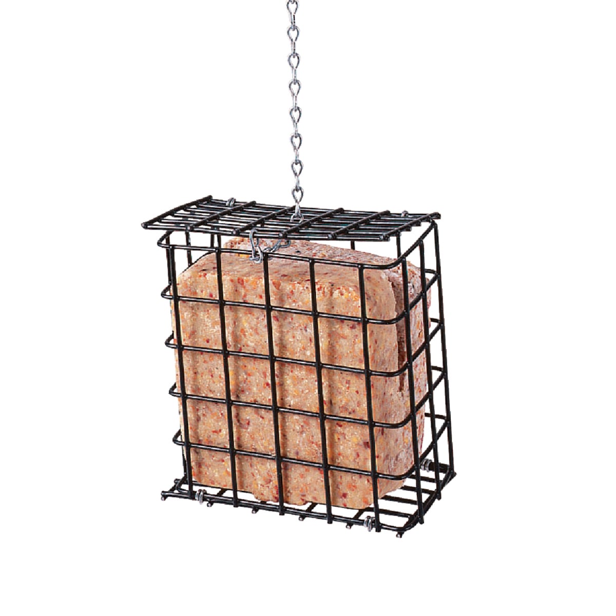 C&S Black 2-Cake Plastic Suet Feeder