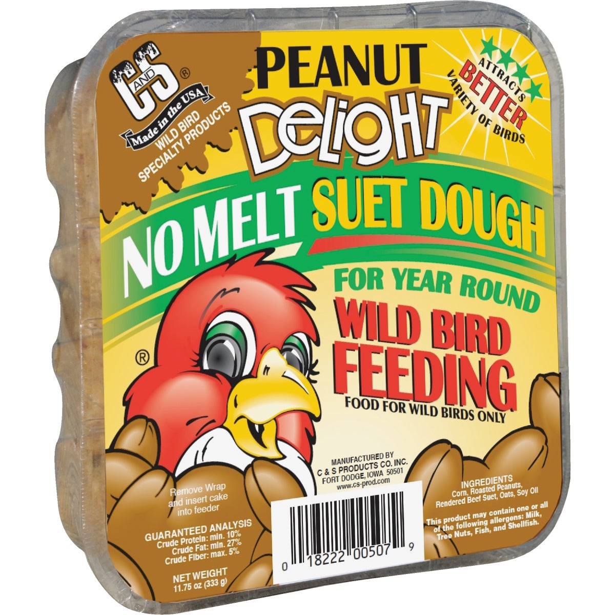 C&S 11.75 Oz. Peanut Delight Suet Dough