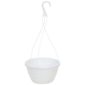 Myers 10 In. Polypropylene White Hanging Plant Basket