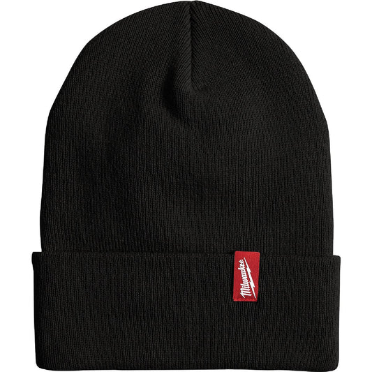 Milwaukee Black Cuffed Beanie Acrylic Sock Cap