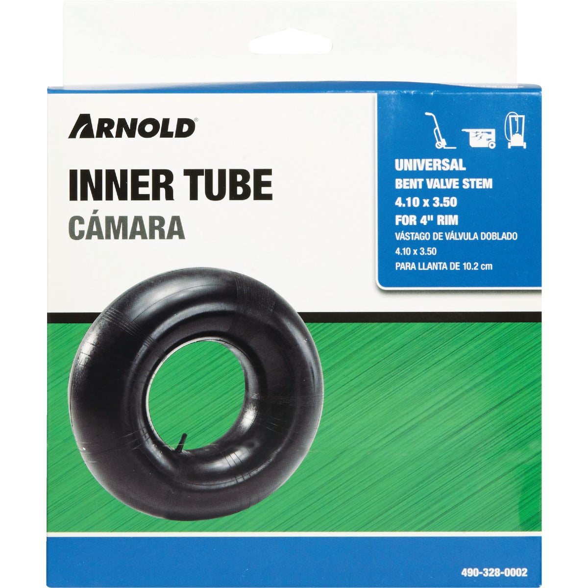 Arnold 410/350 x 4 In. Off-Road Replacement Inner Tube