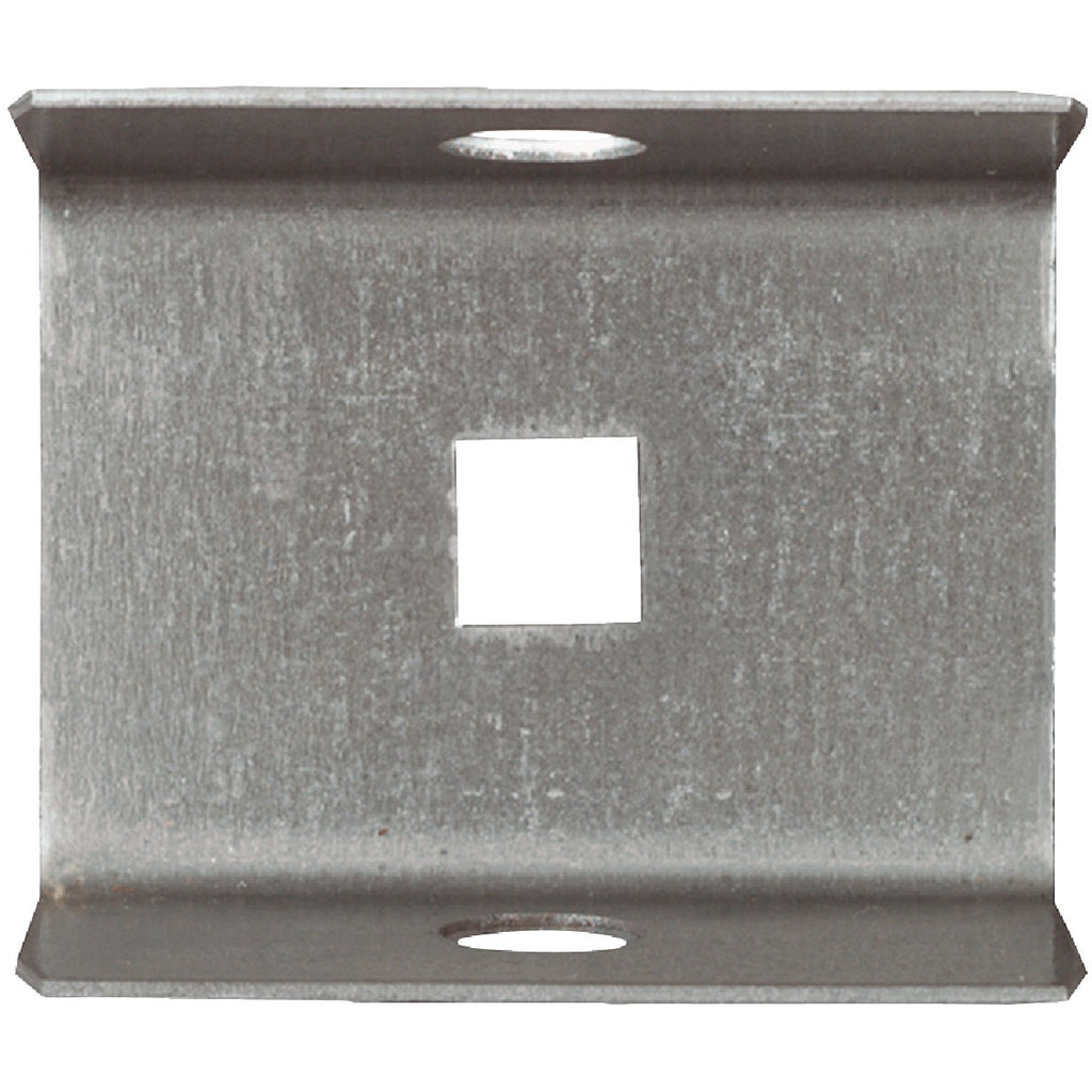 National 51ED Galvanized Box Rail Steel Barn Door Rail End Cap