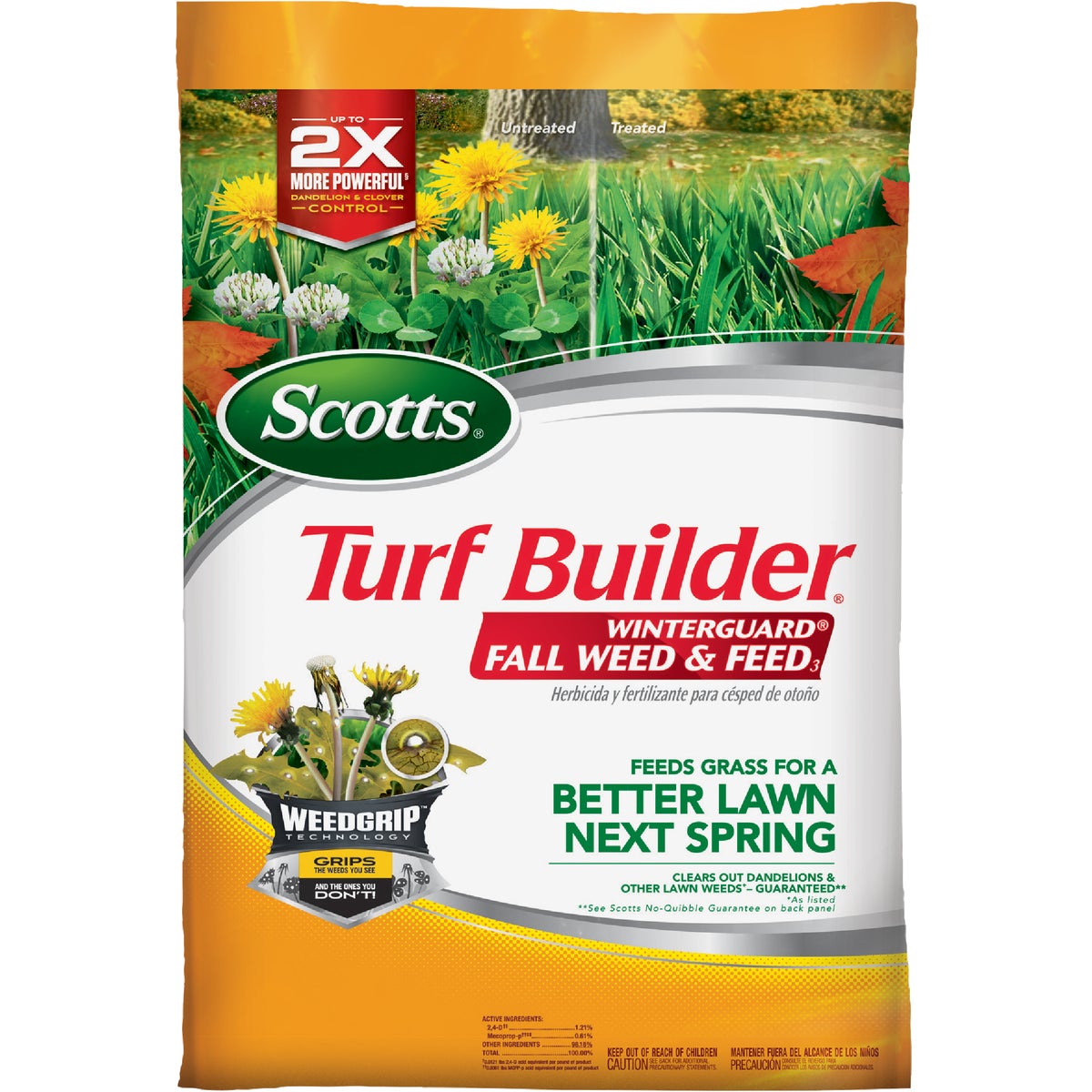 Scotts Turf Builder WinterGuard Weed & Feed 14.29 Lb. 5000 Sq. Ft. 28-0-6 Winterizer Fall Fertilizer