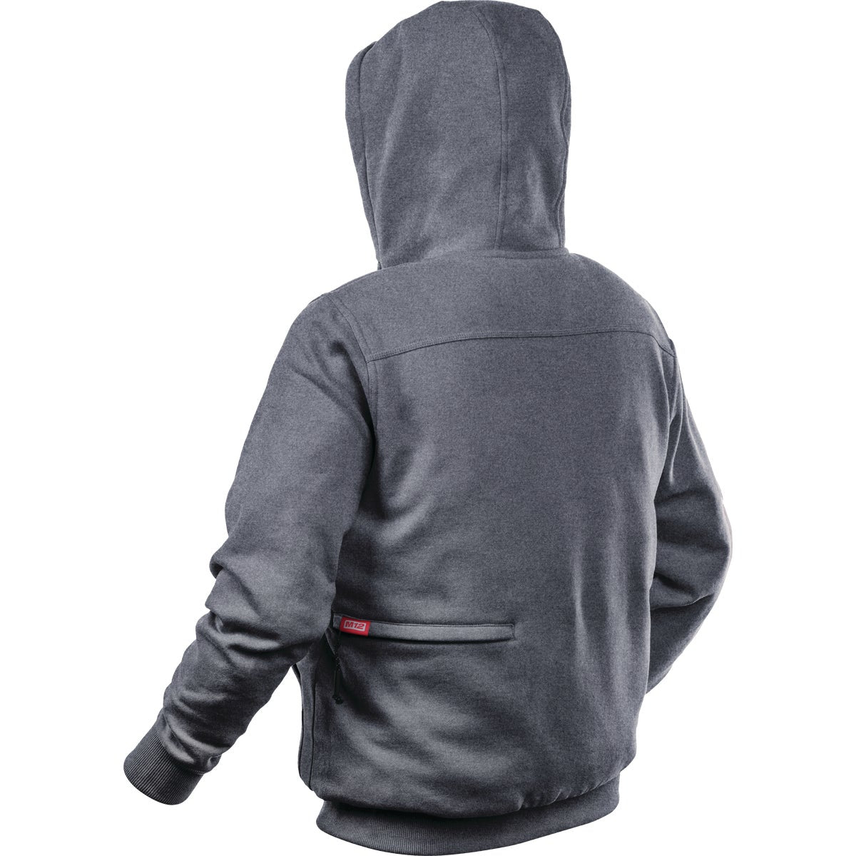 Milwaukee M12 Large Gray Men's Heated Full Zip Hooded Sweatshirt