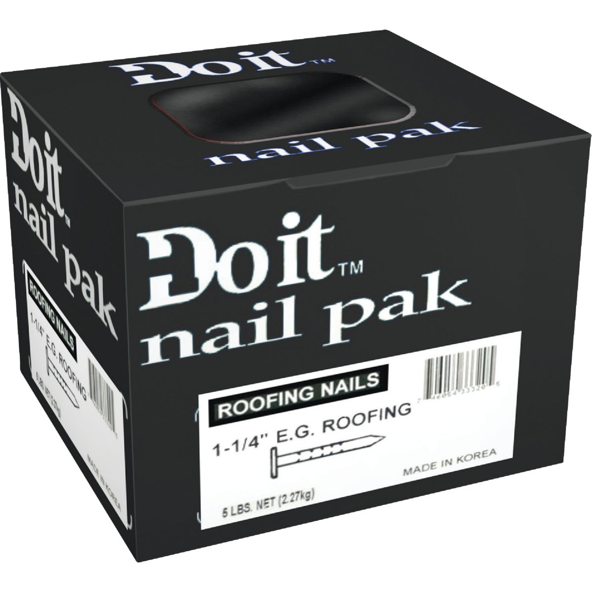 Do it 1-1/4 In. 11 ga Electrogalvanized Roofing Nails (1090 Ct., 5 Lb.)