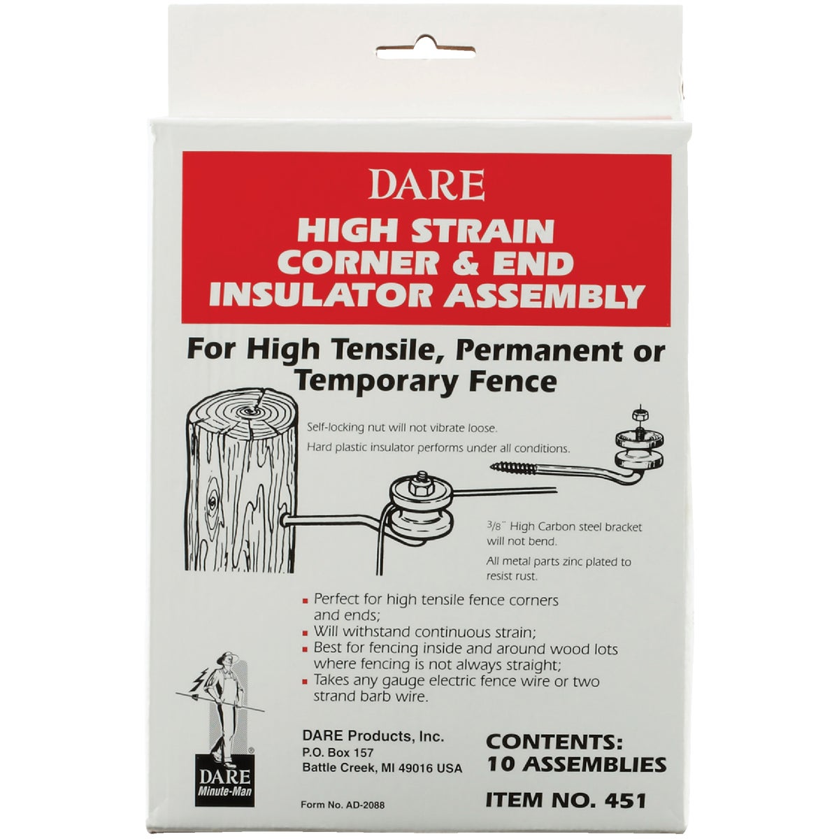 Dare Wood Post Corner Bracket Insulator Kit (10-Pack)